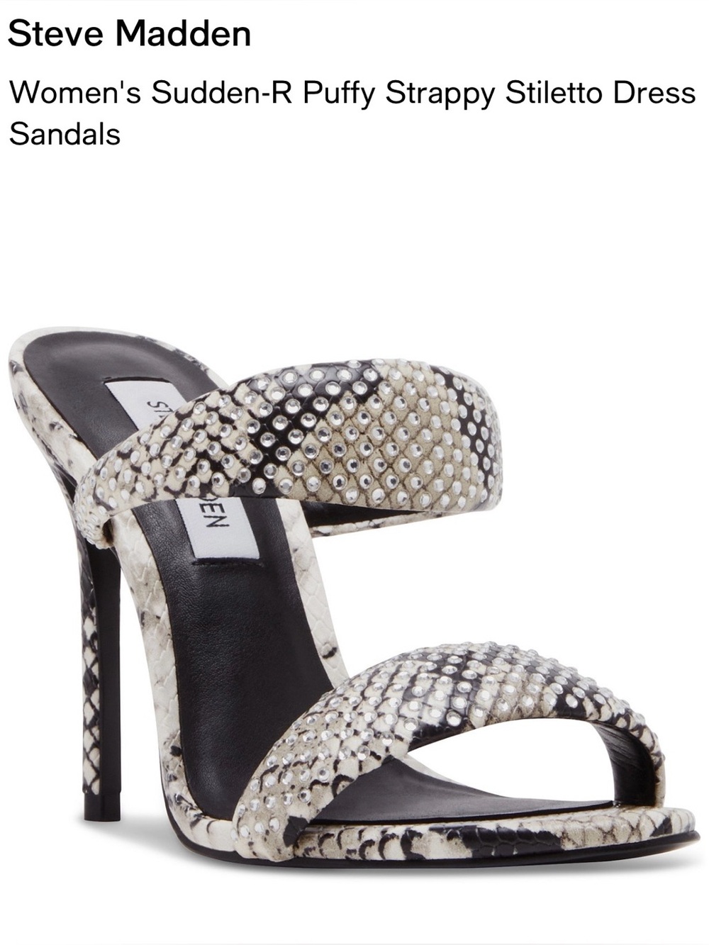 Steve Madden high heeled stiletto dress sandal NWOT